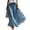Skirt - Blue, variant on Maxi Skirts for Women Boho Striped Pattern High Elastic Waist Pleated Flowy A-Line Long Beach Casual Vacation Holiday Resortwear