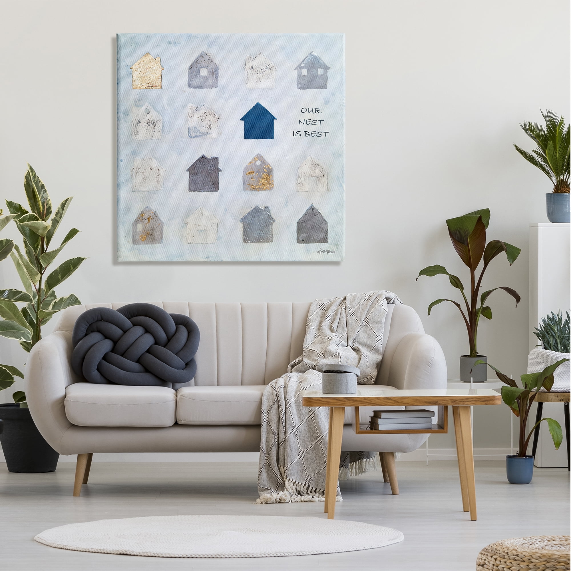 Stupell Industries Our Nest is Best Farm House Icon Chart,36 x 36, Design by Britt Hallowell