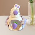 thumbnail image 2 of Botella de agua infantil Rabbit de 690 ml con pajita Blanco, 2 of 9