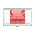 thumbnail image 1 of Flango couple Red Dusk Business Card Holder Case Pocket Box Wallet, 1 of 3
