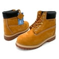 thumbnail image 3 of Men's Waterproof Work Boots 6" Nubuck Leather Lug Sole Insulated Hiking Ankle Shoes, 3 of 6