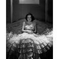 thumbnail image 1 of Joan Crawford 1930's smiling portrait seated with dress flowing 8x10 photo, 1 of 1