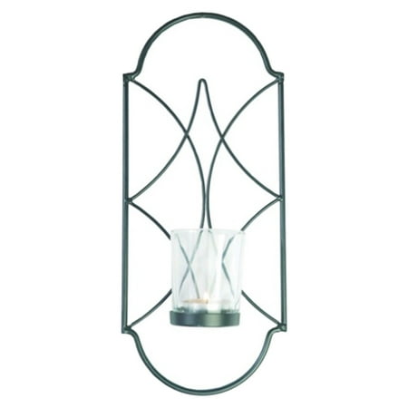 

Wall Mount Candle Metal Wire Votive Sconce for Hall Corridor 29.5x6x12.5cm