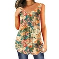 thumbnail image 1 of Gibobby Camisa de lino y algodón sólido de verano para mujer, manga larga, suelta, talla grande, parte superior de lino de largo medio(Naranja,G), 1 of 2