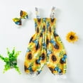 thumbnail image 2 of XZNPDUCQ Toddler Kid Girl Outfits Clothes Floral Short Sleeve T-Shirt Top + Waist Pocketed Summer Short Sets 4-7T Girl Clothes Dailywear Set 18-24 Months Blue, 2 of 9
