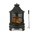 thumbnail image 3 of Spaco 30 Inch Outdoor Fire Pit Chiminea with Grill for Garden BBQ, Camp Stove for Outdoor Cooking, 3 of 8