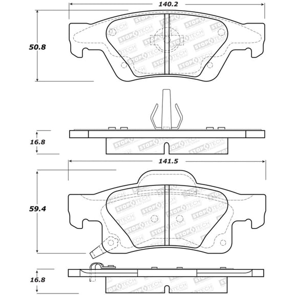 StopTech Street Brake Pads - Rear
