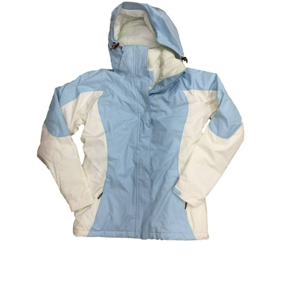 Womens Blue & Cream Lightweight Soft Shell Jacket Activewear Coat X-Small 2-4