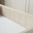 thumbnail image 5 of Jopath Twin Upholstered Daybed Frame with Trundle, Sofa Bed with Wood Slat Support for Bedroom Living Room Guest Room,Beige, 5 of 9