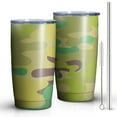 thumbnail image 2 of Camouflage 20oz Coffee Tavel Tumblers, Stainless Steel Mobile Tumbler, Vacuum Insulated Coffee Mug with Lid, Spill-Proof Travel Cup for Hot & Cold Drinks, 2 of 6