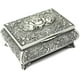 thumbnail image 1 of Joyero CHAO caja de metal estilo floral vintage para collares y anillos forro terciopelo suave, 1 of 5