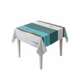 thumbnail image 2 of Turquoise Teal Tablecloth Square Table Cloth 60x60 ,Waterproof Outdoor Table Cloth Covers Decorative Table Protector ,Farmhouse Retro Ombre Wooden Grain Washable Table Cover for Kitchen Dinning Party, 2 of 8