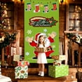 thumbnail image 4 of Décorations de Noël Extérieures Rideau de Porte de Noël Drapeau Extérieur Photo Père Noël et Chiot Décoration de Fond Tissu Suspendu Décorations de Noël Intérieures, 4 of 6