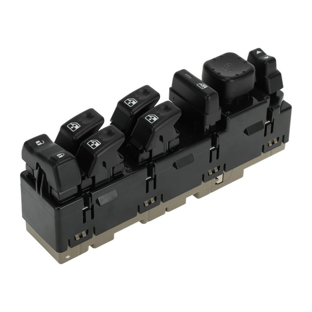 Interruptor de ventana eléctrica para automóvil Unique Bargains, lado del conductor delantero izquierdo, interruptor de control de ventana para Chevrolet Silverado 1500 2500 3500 2006, negro