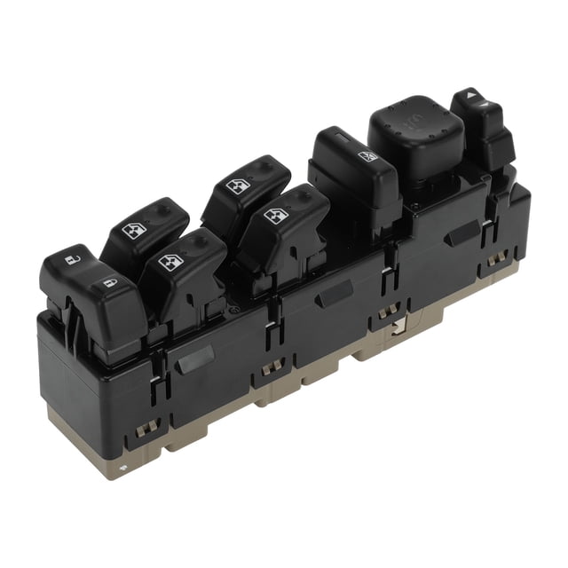 Interruptor de ventana eléctrica para automóvil Unique Bargains, lado del conductor delantero izquierdo, interruptor de control de ventana para Chevrolet Silverado 1500 2500 3500 2006, negro