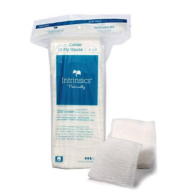 Título del producto: INTRINSICS 401423 Med-Esthetic 100% Algodón Grande 12 Capas Ga