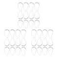 thumbnail image 2 of Ganchos enrollables Wosthever 12 piezas para cortina de ducha Acero inoxidable Negro, 2 of 6