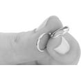 thumbnail image 5 of Solid 14k White Gold Huggie Hoop Earrings Minimalist Dainty Small Thin Huggies, 5 of 7