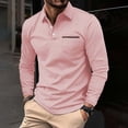 thumbnail image 2 of Men's 2025 Shirt Long Sleeve Tactical Shirts Casual Button Solid Color T Shirt Top Dry Fit Lightweight Golf Shirts Outdoor UPF 50+ Shirt, 2 of 5