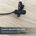 thumbnail image 5 of MERRYHAPY 10-Pack Black Microphone Lapel Clips Lightweight Plastic for Lab, Office, and, 5 of 6