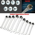thumbnail image 6 of 8mm-19mm Tubing Ratchet Wrench Tubing Ratchet Wrench Double Spanners Tools Oil Wrench Open end ratchet wrench, 6 of 6