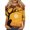 Yellow -AF33, variant on IYYVV Halloween Shirts for Women 3/4 Length Sleeve Plus Size Tops Fall Loose Casual Blouses 2026 Novelty Graphic Ladies Tees Black 2XL