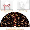 thumbnail image 4 of Halloween Tree Skirt 36Inch Pumpkin Smile Face Halloween Christmas Tree Decorations Black Tree Skirt for Fall Holiday Party Home Decor, 4 of 6
