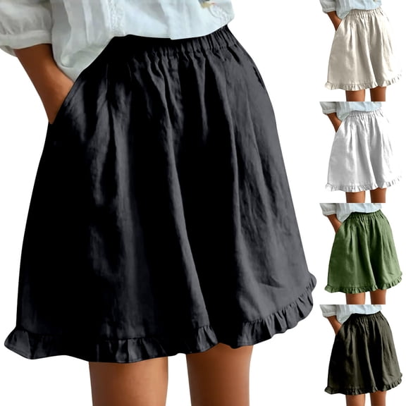 jiaxiM High Waisted Shorts Women Wide Leg High Waist Comfy 2026 Summer Beach Vacation Clothes Drawstring Women's Bermuda Shorts Workout Shorts Women Lounge Shorts
