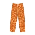 thumbnail image 4 of Sigee Orange Glitter Print Men's Pajama Pants - Soft Lounge Sleep Bottoms with Elastic Waistband and Pockets-XX-Large, 4 of 9