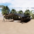 thumbnail image 6 of 20 x 40 FT Metal Carport with Galvanized Steel Roof, Heavy Duty Metal Roof Carport with Enhanced Base, Tall MetalCarport Kits Garage for Tractors, Trucks, Boats, Cars, 6 of 8