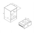 thumbnail image 5 of Home Square 4-Piece Set with 2 Nightstands Lingerie Chest & Double Dresser, 5 of 13