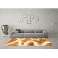 thumbnail image 3 of Ahgly Company Indoor Square Abstract Orange Modern Area Rugs, 6' Square, 3 of 4
