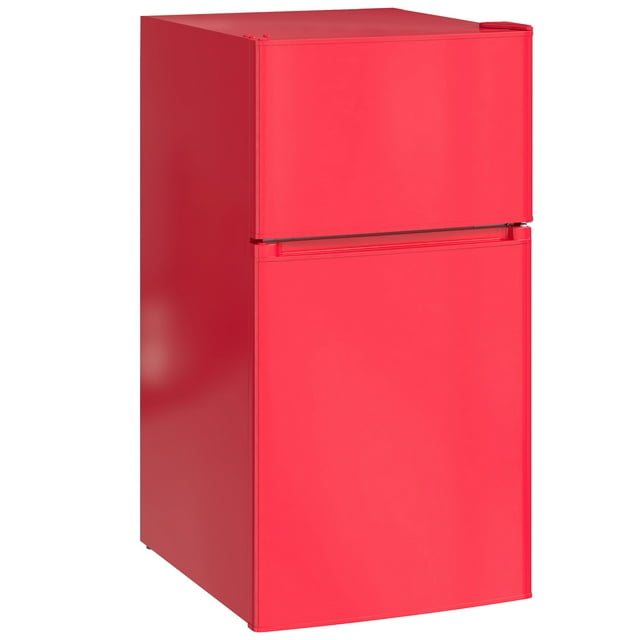 HOMCOM Mini-réfrigérateur de 3,2 Pi³ avec Congélateur, Tablette Ajustable et Portes Réversibles
