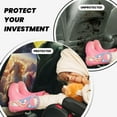thumbnail image 4 of Naloa Rainbow Cloud White Horse 2Pcs Anti-Kick Back Seat Cover Kick Mat, Car Seat Protector with 3 Storage Pockets, 4 of 8