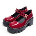 thumbnail image 4 of BURUDANI Chic High Heel Platform Mary Janes with Double Straps, Round Toe, Padded Collar, 4 of 6