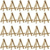 "24 Pack of US Art SupplyÂ® 5"" Mini Wood Display Easel Natural Wood Finish Picture"