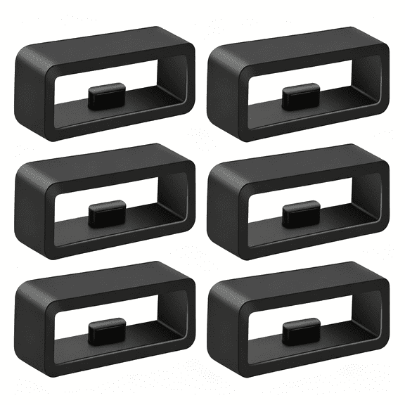 DESIGNICE 6-Pack Band Loops for Venu 3/Vivoactive 4,Fenix 7 6 5,Instinct,Approach S20 S60 S70,Forerunner 965 945 935 265 255 735Xt Band Keeper,Silicone Replacement Watch Band