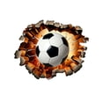 thumbnail image 2 of 3D Effect Soccer Wall Decal, 33 x 23 Inch Fire Soccer Sticker for Bedroom, Sports Room Decor, 2 of 6