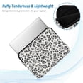 thumbnail image 2 of FORMRS 13-13.3 inch Laptop Sleeve Case Soft Carrying Quilted Computer Bag Cover, Gray Leopard Pattern, 2 of 7