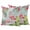 Green, variant on 2 Pack Outdoor Waterproof Throw Pillow Covers,Summer Watercolor Flamingo Plants Decorative Square Pillow Case Patio Pillowcases for Chair Couch Sofa 16x16in
