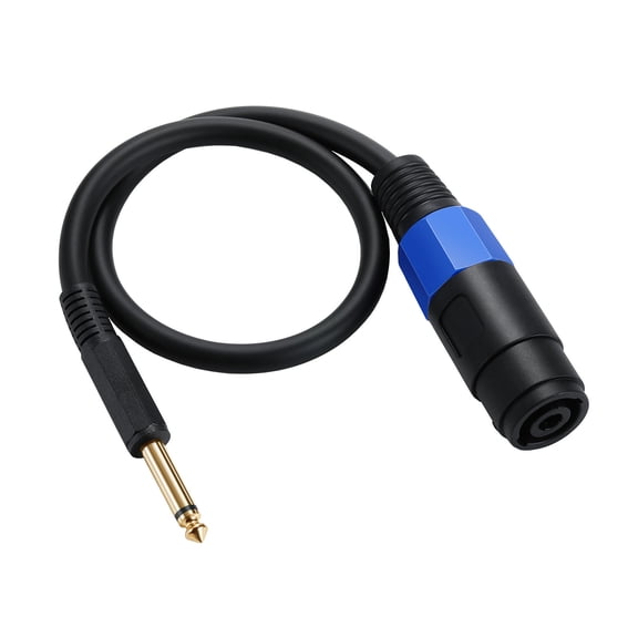 Speakon Female Connector to 1/4" Male Cable SpeakON Plug to 6.35mm Interconnect Wire