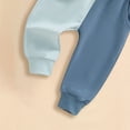 thumbnail image 6 of UngA Toddler Baby Boy Fall Winter Clothes Mamas Little Boy Outfit Letter Long Sleeve Sweatshirts and Jogger Pants Set (Sky Blue,2-3 Years), 6 of 6