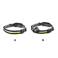 thumbnail image 4 of Moyic Linterna frontal ligera, de gran capacidad, linterna portátil, resistente al agua, multimodos, linterna para la cabeza, pesca, Camping Iluminación y accesorios negro 2 Moyic HA074512-02, 4 of 6