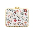 thumbnail image 1 of Espejo Compacto para Bolsos Espejo de Flores Espejo Cuadrado Mini Espejo Floral Pequeño para Bolso Blanco, 1 of 7