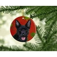 thumbnail image 2 of Carolines Treasures SS4705-CO1 Australian Kelpie Flocons de Neige Rouges Ornement en Céramique de Noël, 2 of 2