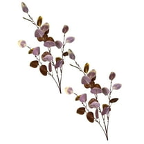 20Pcs Red Artificial Eucalyptus Stems Leaves Tall 34" Fall Eucalyptus Branches for Decoration Floral Arrangement Decoration, Faux Branches for Vase Artificial Plant Farmhouse Indoor Home Wine Decor