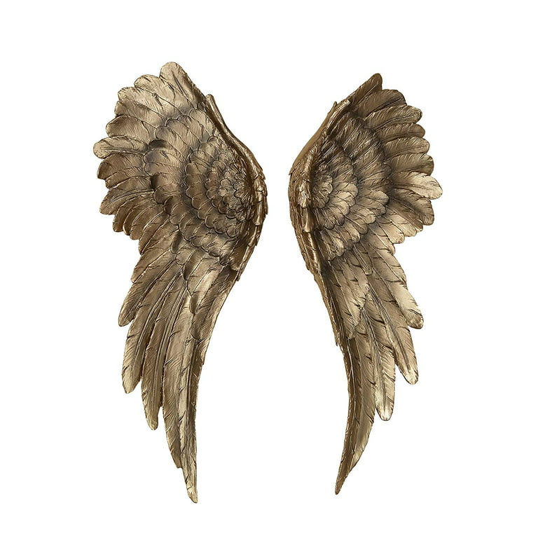 Gold Angel Wings Wall Art, think Versace or Versailles just how grande will  these be on your stat…