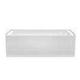 thumbnail image 5 of Wyndham Collection WCBTW16630LMBTRIM 66 x 30 in. Grayley Alcove Bathtub with Left-Hand Drain & Overflow Trim, White & Matte Black, 5 of 7