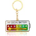 thumbnail image 1 of Social Battery Pin 2.0-2024 NUEVOS pines divertidos, pines esmaltados, pin que expresa el estado de ánimo para introvertidos, ¡perfecto para los 7 días de la semana!, 1 of 4