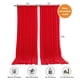 thumbnail image 2 of Cortinas de fondo ZEBMOON, 150 x 300 cm, color rojo satinado, 2 paneles, 2 of 5